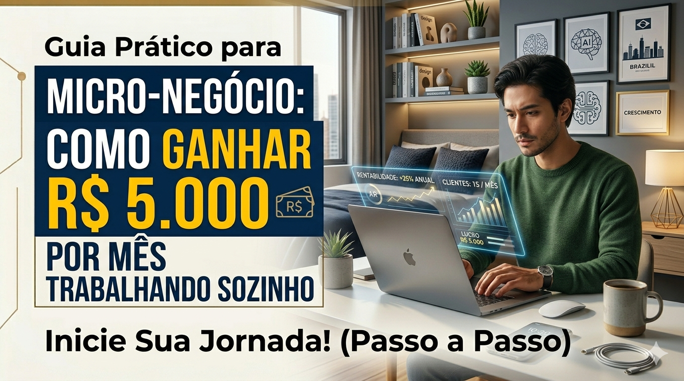Micro-Negócio: Como Ganhar R$ 5.000 por Mês Trabalhando Sozinho
